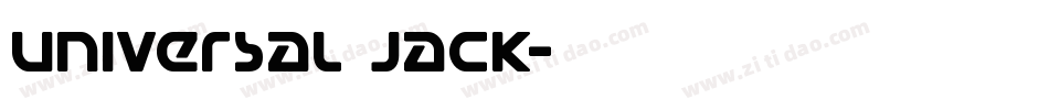 Universal Jack字体转换